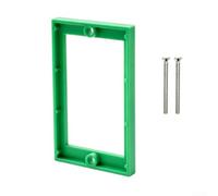 Rallonge de boîte de sortie simple 6,35 mm pour interrupteurs et prises - Adaptateur de profondeur murale électrique ABS bleu avec six vis pour projets de rénovation (vert1)