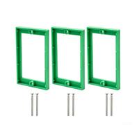 Rallonge de boîte électrique simple de 6,35 mm, entretoise de sortie de prise en ABS pour interrupteurs et prises, adaptateur de plaque murale résistant à la chaleur pour boîtes en PVC/métal (vert 3)