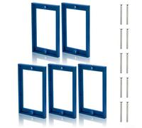 Rallonge de boîte électrique simple de 6,35 mm, entretoise de sortie de prise en ABS pour interrupteurs et prises, adaptateur de plaque murale résistant à la chaleur pour boîtes en PVC/métal (bleu)