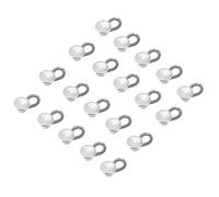 Rallonge de Bouton pour Pantalon, 20 Pièces Boutons d'extension de taille à ressort flexibles Extension de Bouton pour Pantalon Réglable extenseurs de col pour chemise et jean