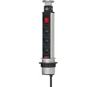Rallonge de bureau 3 prises 2 m H05VV-F Tower-Power 1396201003