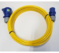 Rallonge de câble de camping CEE H07 pour bateau, camping-car, caravane et jardin – 1,5 mm² PUR jaune / 20 m