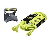 Rallonge de câble électrique de 20 mètres pour Jardin 3 x 1,5 mm avec poignée de Support et Transport