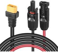 Rallonge de câble pour énergie solaire, 1,8 m, 14 AWG, borne de raccordement XT