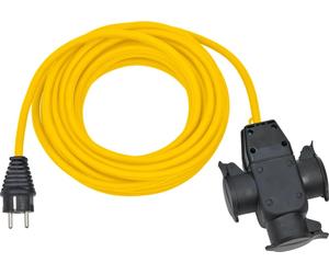 Rallonge de chantier Brennenstuhl BREMAXX, IP44, avec triple connecteur en caoutchouc, 25 m, 1 pièce