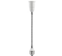 Rallonge de douille E27, base moyenne moyenne E27, 20cm | Convertisseur de douille d ' ampoule réglable toutes directions avec extension réglable à col de cygne flexible,