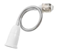 Rallonge de Douille E27 Orientable à Col de Cygne Renforcé pour | Rotation 360 Degrés, Installation Simple, Plastique et Métal, Éclairage Multi-angle pour Maisons
