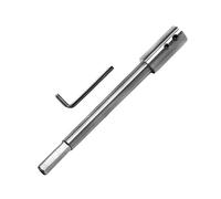 Rallonge de foret extra longue de 254 mm pour foret Forstner à arbre rond ou hexagonal avec tige de 3/8", tige d'extension de tige de rallonge pour des fraisages et des perforations particulièrement
