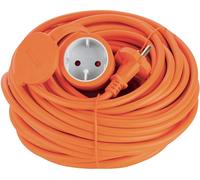 Rallonge de jardin de classe II, orange, prise européenne, 20 m