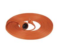 Rallonge de jardin - Virone - 30 m - PVC - IP20 - Orange - 2x1 mm² - 1 prise 2P - 2000W max - Volets de protection
