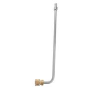 Rallonge de Lance pour Nettoyeur Haute Pression Coudée 1/4 | Acier Inoxydable et Laiton, Design en L, Interface D’environ 12mm, pour Angles et Gouttières