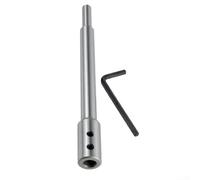 Rallonge de perçage 3/8" - Support de tige ronde - 173 mm - Métal | Avec clé hexagonale, montage facile, support de tige ronde 3/8", idéal pour les perceuses standard