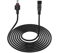 Rallonge de Prise Électrique 12v 4,9m, Câble D'extension | Câble Solaire, 2,1x5,5mm Mâle Femelle, Étanche, Cuivre Silicone, Noir
