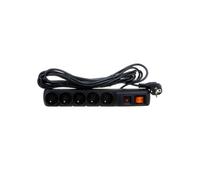 ACAR Multiprise F5-5M-Czarny 5 prises de sécurité câble 5 m avec interrupteur Noir 230VAC 10A