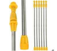 Rallonge de Pulvérisateur 6 Pièces Tiges Télescopiques en Acier Inoxydable Accessoire de Pulvérisateur de Jardin Poignée Robuste e