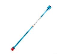 Rallonge de pulvérisateur de peinture sans air en alliage d'aluminium, perche haute pression anti-fuite avec atomisation par ventilateur, barrière d'oxydation pour peinture murale et plafond (bleu, 20