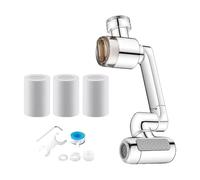 Rallonge de robinet - Accessoire d'évier rotatif en cuivre anti-éclaboussures, filtre à eau multifonction | Comprend un outil de démontage des éléments filtrants anti-fuites pour cuisine, salle de