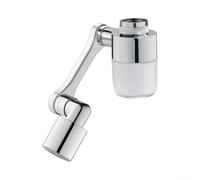 Rallonge de robinet de cuisine rotative à 1440 degrés avec filtre intégré, tête de pulvérisation double mode, matériau en alliage de zinc pour des tâches de rinçage et de lavage efficaces de l'évier