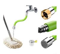 Rallonge de robinet en acier inoxydable, tube d'extension de robinet d'évier en métal 304 pour cuisine et salle de bain, adaptateur de bec flexible pour lavabo profond, 25 cm (tout en cuivre 25 cm)