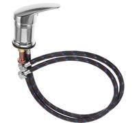 Rallonge de Robinet pour Bac à Shampoing, Tuyau Métal Noir | Compatible Robinet et Bac de Lavage, Réglage Simple du Débit, Raccord Étanche, Usage Salon et Barber Shop