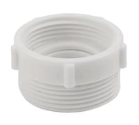 Rallonge de siphon 3,8 cm à 3,8 cm pour évier de cuisine, baignoire et douche, adaptateur fileté en polypropylène blanc, installation facile
