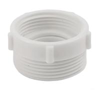 Rallonge de siphon de 3,8 cm à 3,8 cm en polypropylène blanc pour évier de salle de bain, cuisine, lavabo connecteur flexible