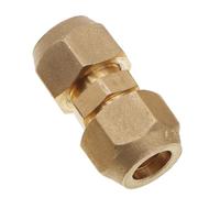 Rallonge de tuyau en cuivre pour climatisation - Double connecteur - Tête de connexion intermédiaire - Sans soudure - Tube en cuivre de 6 à 19 mm - Écrou évasé (12,7 mm)