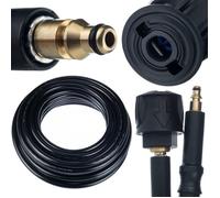 Rosfix Tuyau Haute Pression 10m Quick Connect - Nylon Renforcé, 200 Bar, 60°C | Click Connect | compatible avec nettoyeur haute pression Stihl, Nilfisk, Gerni