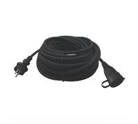 Rallonge d'extérieur 2,5mm² 16A GAO 1 prise noire 25m