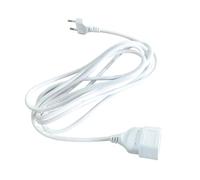 Rallonge économique Blanche 2 x 0,75 mm GSC : connectez Les appareils et étendez la portée électrique en Toute sécurité.