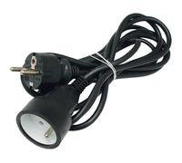 Perel EC01.5B-90 Câble électrique - Noir - 1,5m
