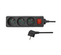 Rallonge électrique - AWTOOLS - 4 prises - 5 m - mise à la terre et interrupteur