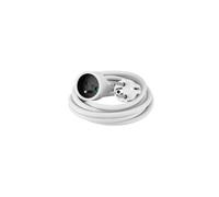 Rallonge électrique blanche 3m Debflex 2 pôles avec terre 16A - 335241