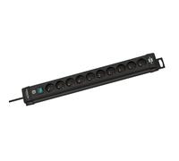 Brennenstuhl Multiprise Premium-Line 10 prises 3 m avec interrupteur Noir