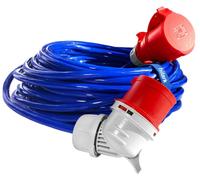 Rallonge électrique CEE 30 m H07BQ-F 5 x 2,5 mm, fiche coudée 16 A, 400 V, IP44