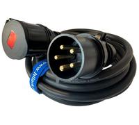 Rallonge électrique CEE haute tension en caoutchouc H07RN-F 5 x 4 mm IP44 32 A 30 m