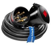 Rallonge électrique CEE haute tension en caoutchouc H07RN-F 5x6 mm IP44 32 A 25 m