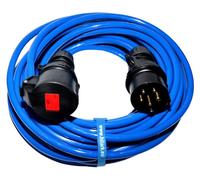 Rallonge électrique CEE haute tension PUR H07BQ-F 5 x 2,5 mm² IP44 16 A 35 m