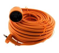Prolongateur ZENITECH 16A HO5VV-F 2x1,5mm² 2P Sans Terre Orange