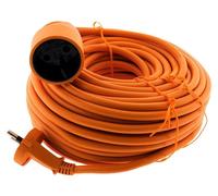 Rallonge électrique extérieure - Câble d'extension 25 m - Schuko - 16 A - Orange
