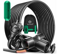 Rallonge électrique extérieure noire - KESSER - 10 m - IP44 - 3500 W - Utilisable de -20°C à +60°C