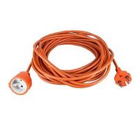 GENERIQUE Rallonge électrique extérieure 25 m H05VVF 2x1.5 orange - PVC durable pour jardin et activités en plein air