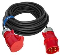 Rallonge électrique H05VV-F 5x4mm² noir 45m