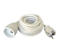 Zenitech Prolongateur 16A 2P+T HO5VV-F 3G1,5 mm² Blanc 5 m