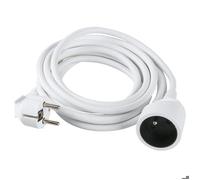Rallonge électrique - Ménager - Dhome - H05 VV-F - 3G1,5 mm² - 2P+T - 16 A - L. 10 m - Blanc - Brochable