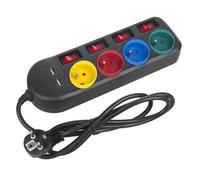 Multiprise 4 prises avec 2 ports USB