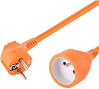 Rallonge électrique orange à rallonge avec couvercle de sécurité 16 A - 25 mètres pour le jardin