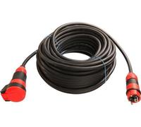Rallonge électrique professionnelle noire de 10 m, H07RN-F 3G15