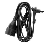 Rallonge électrique / Prolongateur - 6A 3m - Fiche plate - Noir - Zenitech