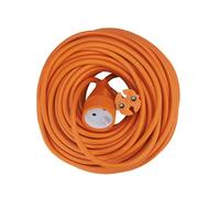 Rallonge électrique - Prolongateur électrique - Rallonge Prise - Rallonge Prise électrique - DEBFLEX - Rallonge de jardin/2P/16 Ampères/HO5VV - F 2 x 1.5/25m - Orange 339259